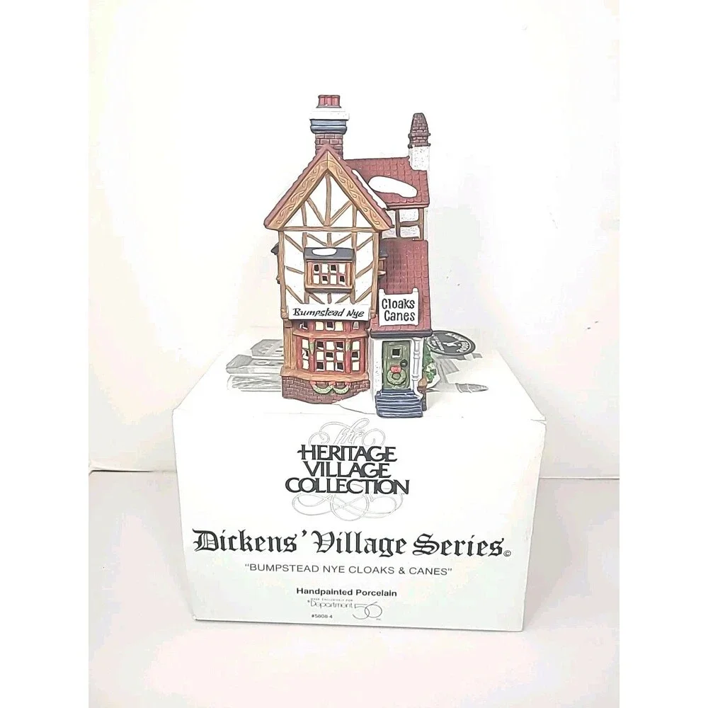 Dept 56 Bumpstead Nye Cloaks And Canes Heritage Village Collection #5808-4 1993